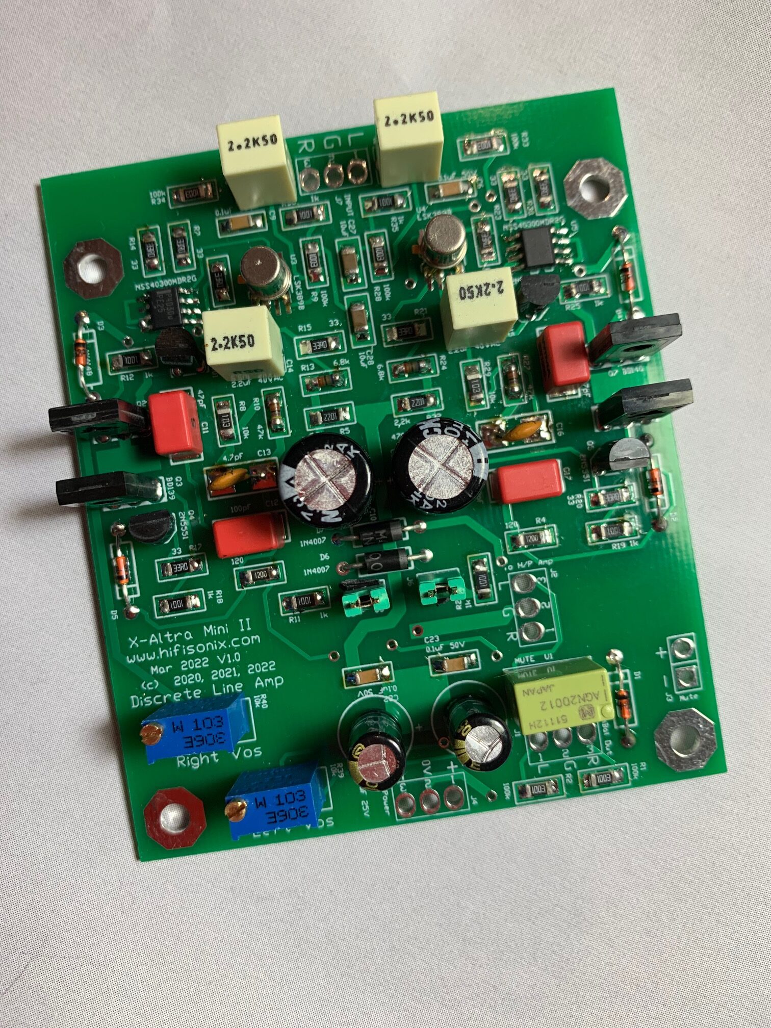 Hifisonix Discrete JFET Input Line Stage